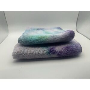 2-PC Hand Tie Dye‎ Upcycled Hand Towel & Wash Cloth